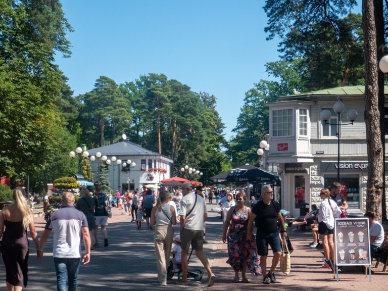 Zentrales Achse vom Bahnhof zum Strand